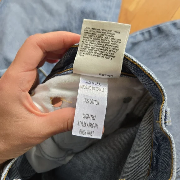 Agolde Sky Blue Denim Pants - Picture 11 of 12